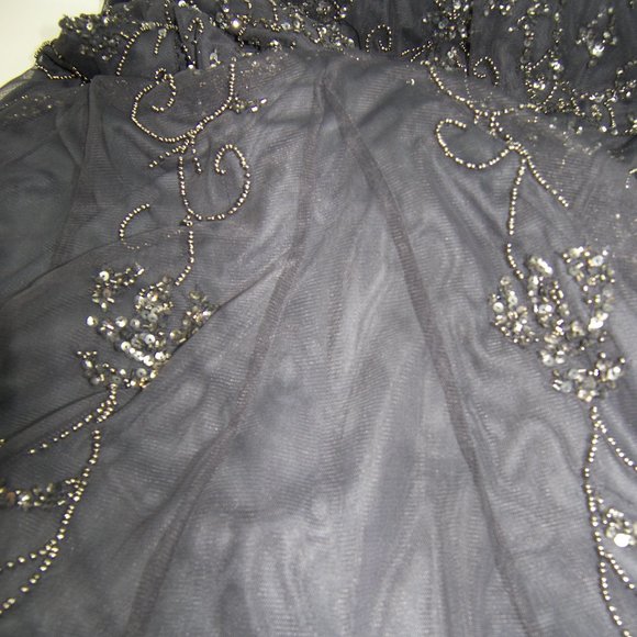 Anthropologie Adrianna Papell Floral Beaded Maxi - Picture 11 of 11